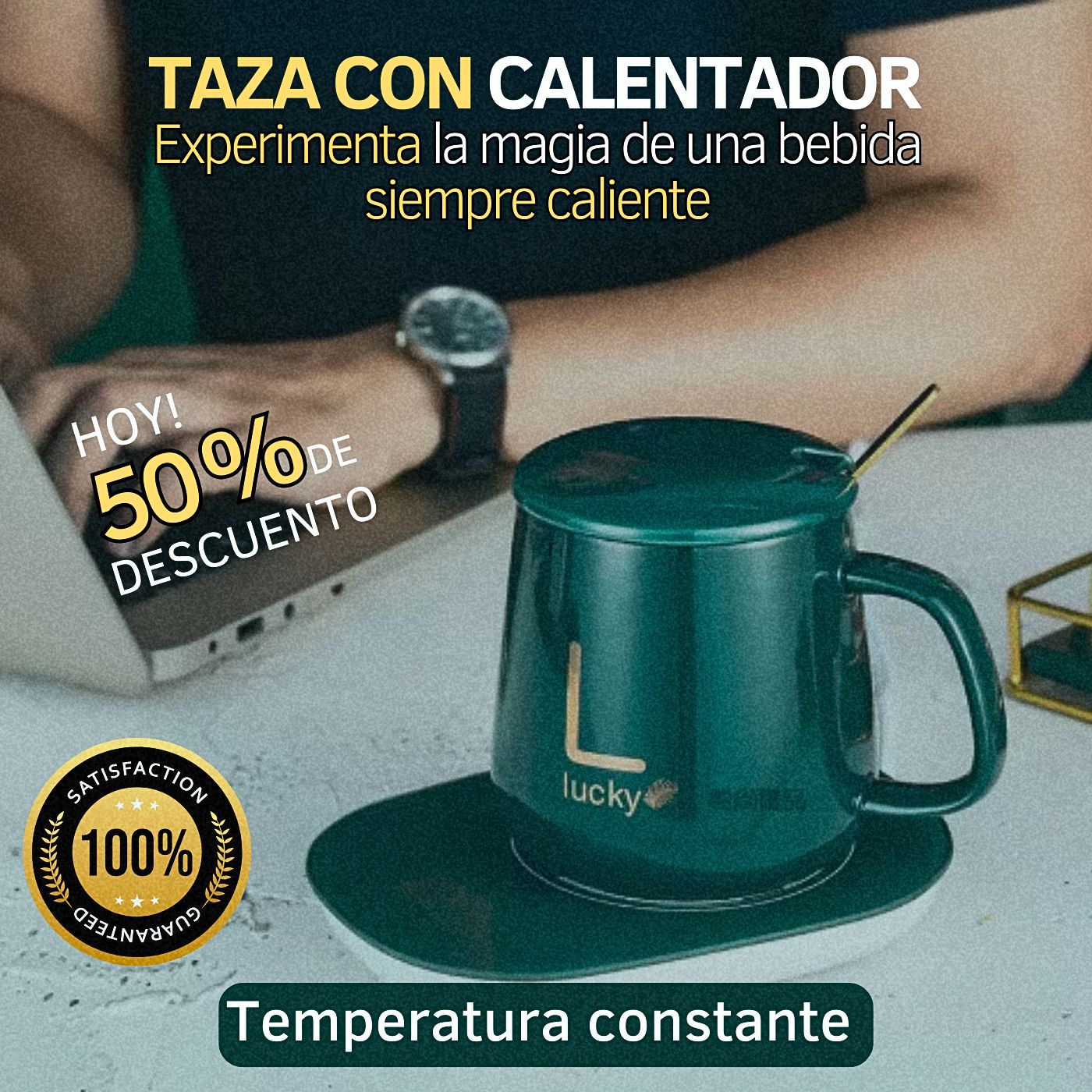 (X2) TAZA CON CALENTADOR $39.99